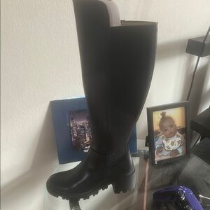 Black Knee-High Boots